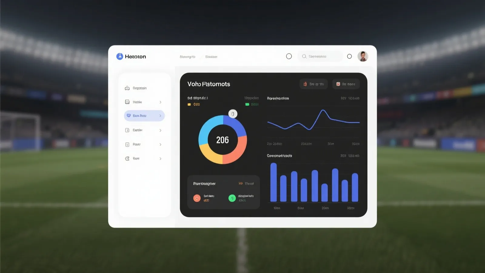 体育数据与资讯界面示意