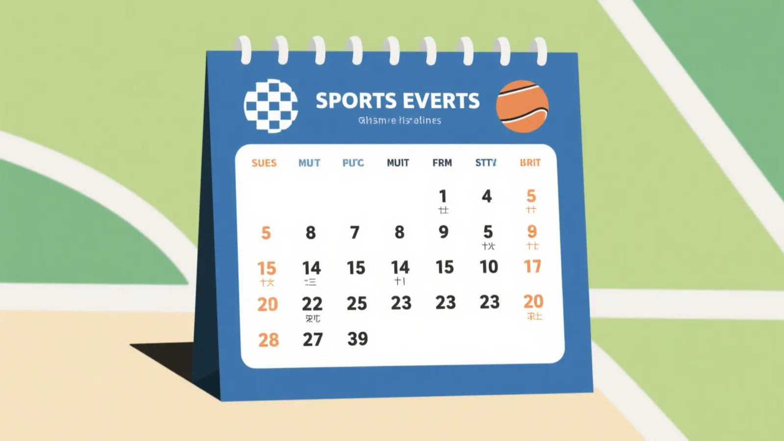 体育赛历与提醒示意